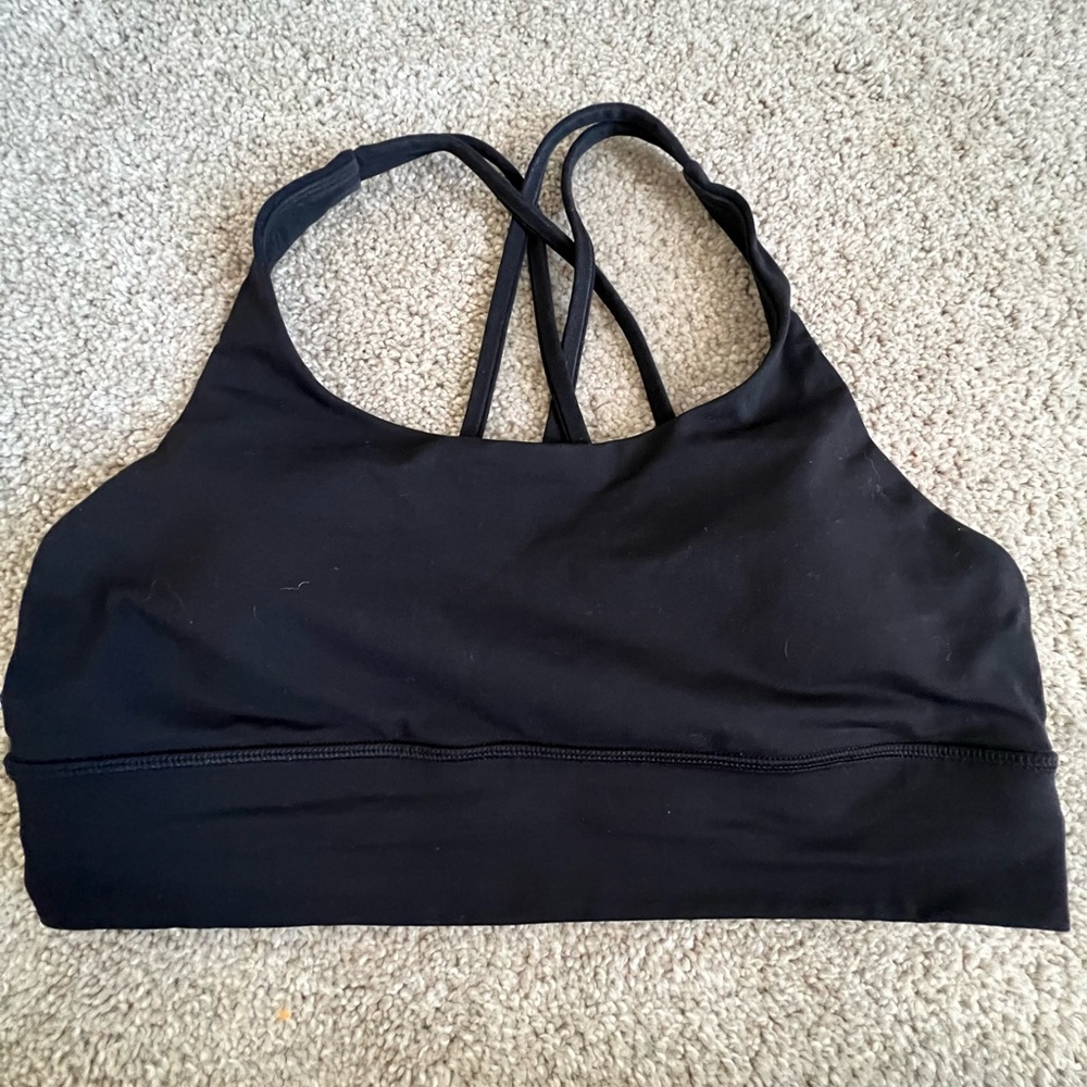 Lululemon Energy Bra longline sz 10 in black
